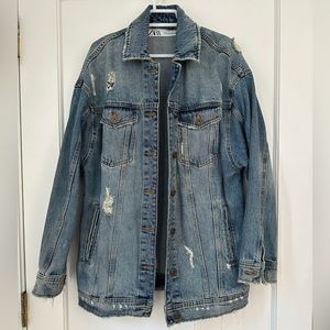 Zara oversized denim jacket